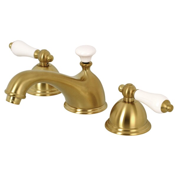 KS3967PL 8" Widespread Bathroom Faucet, Brushed Brass